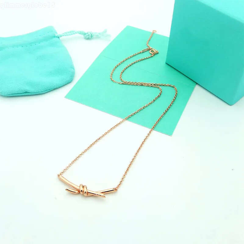 tiffamyx jewlery necklace knot designer necklace for women fashionable luxury diamond necklace Korean unisex pendant necklace jewelry tiffamylys necklace 7fc