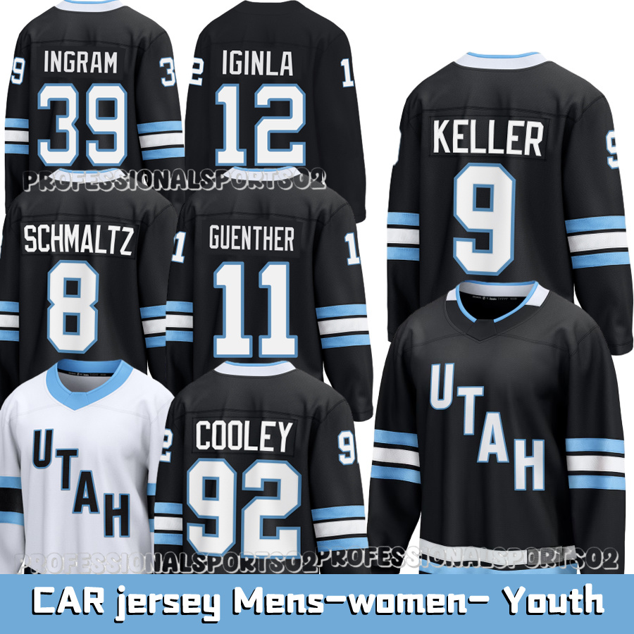 Utahs Mammoth Hockey #9 Keller C #92 Cooley #8 Schmaltz A #11 Guenther #27 Hayton #12 Iginla Clayton Keller Logan Cooley Nick Schmaltz Hockey Jerseys