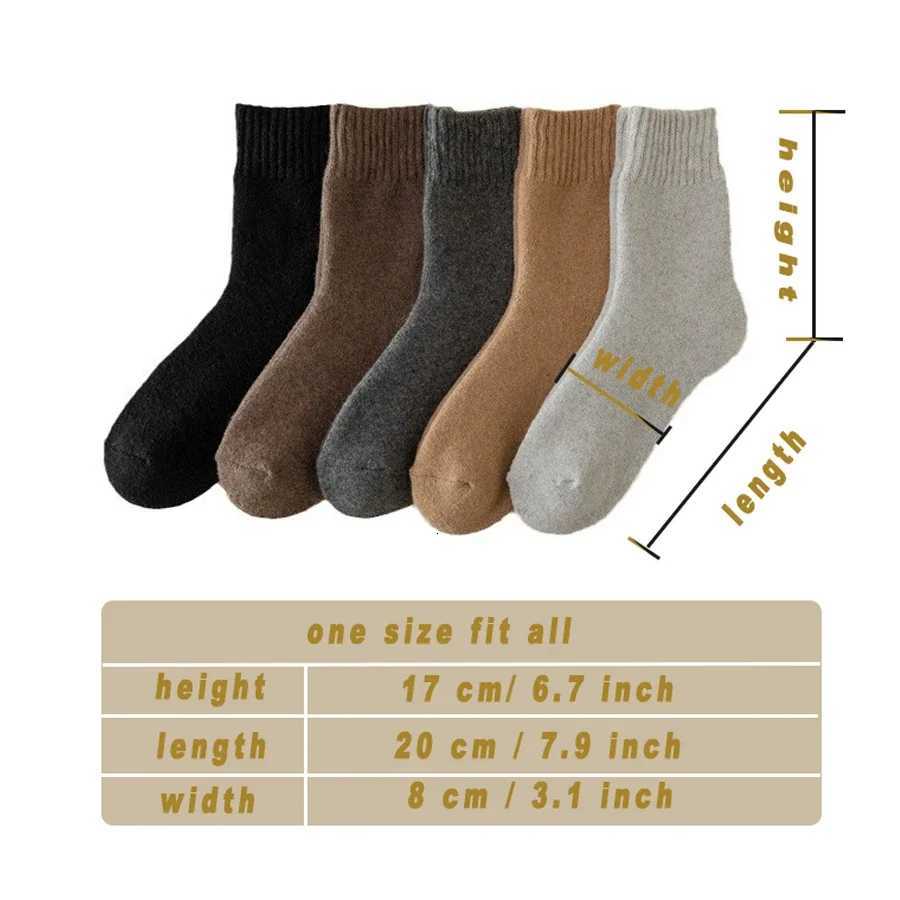 MuqiNush 5 Pairs Socks Men Women Ankle KneeHigh Sport Athletic Running Cycling Socks Winter Warm and Thick Fashion For DailyW251011