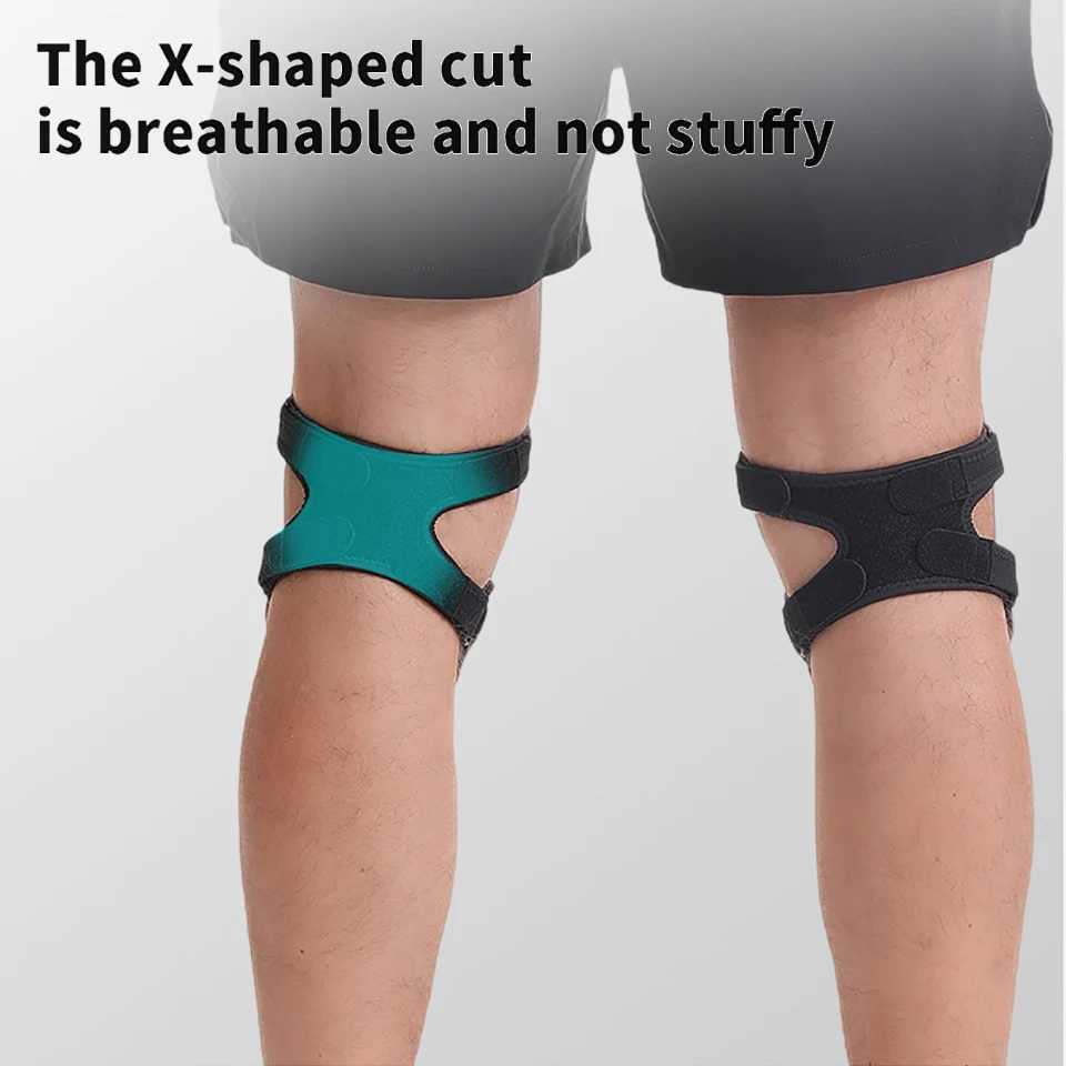 GTUBIKE 1PCS Upgraded With Double Patella Straps Anti Slip Silicone Sports Knee Pads That Are AdjustableStableShockAbsorbing C251011