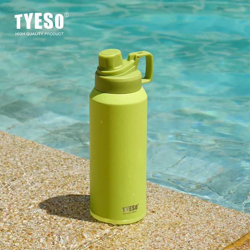 TYESO 75090012001500ml Large Capacity Stainless Steel Thermos Portable Sports Pot Outdoor Cup Matte Water Kettle C251011 W260226