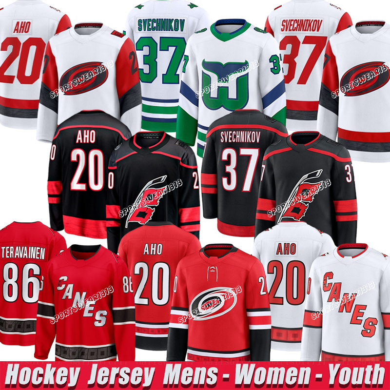 Carolinacity Hurricanes Jersey #88 Martin Necas Jersey #20 Sebastian Aho Jersey Andrei Svechnikov #7 Dmitry Orlov Martinook Shayne Hockey Jersey