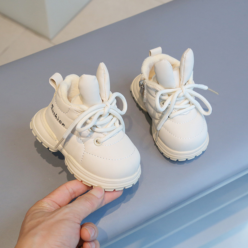 Toddler Cute Design Little Kids Warm Plush Walkfashion Infant Baby Snow Boots Shoes 15 25 Sizes 21 - 35 W dh1922389