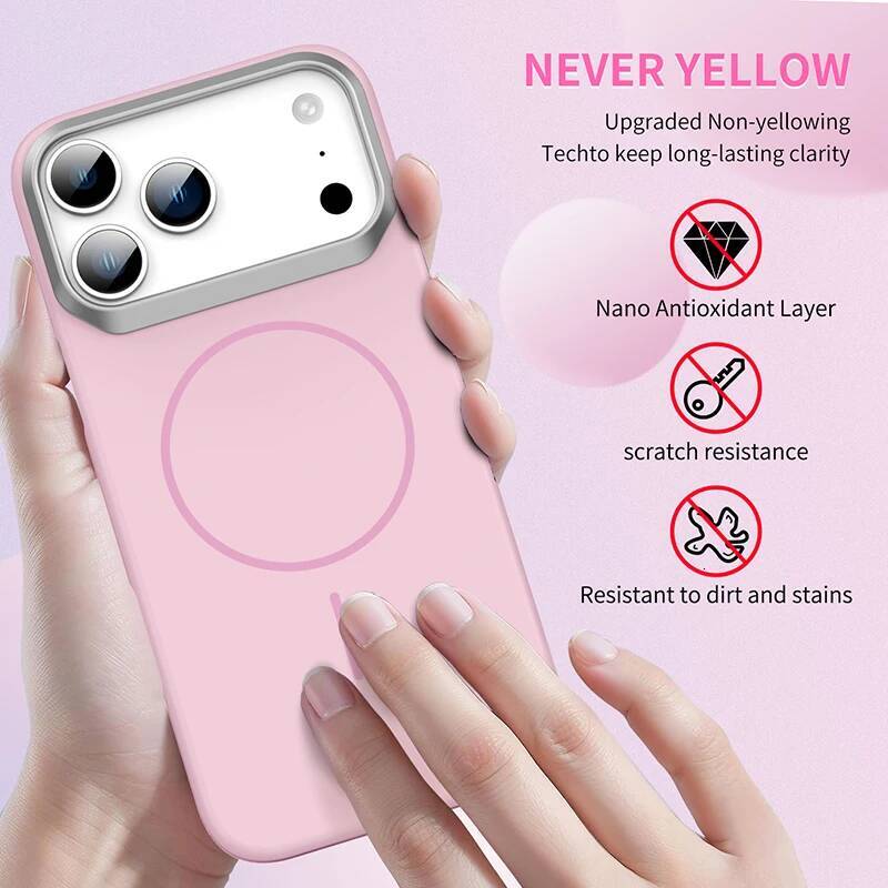 New Solid Color Frosted Hard PC Magnetic Wireless Charging Shockproof Phone Case For iPhone Pro Max 17 Air Bumper Back Cover