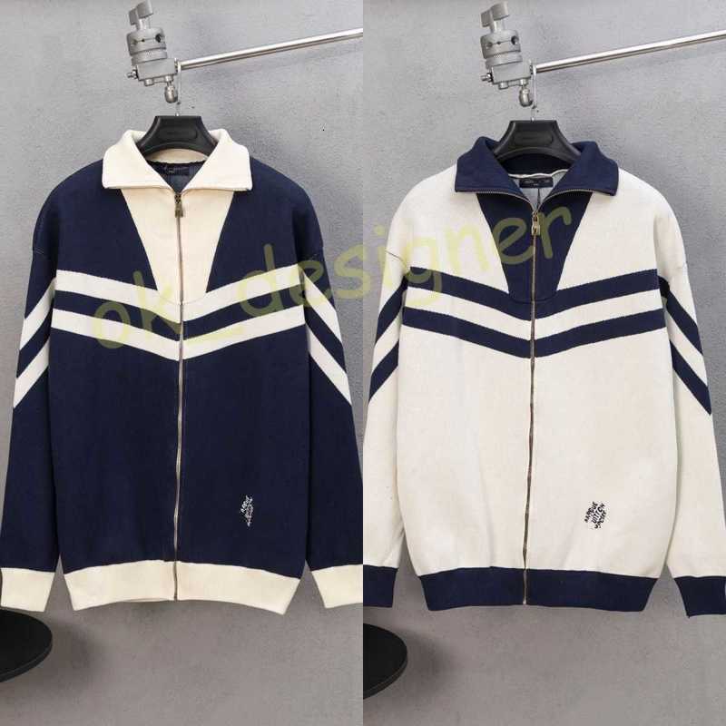 Designer Men's Jackets High Version 2025 Autumn New Jacquard Letter Embroidery Wool Knitted Zipper Cardigan Jacket for men
