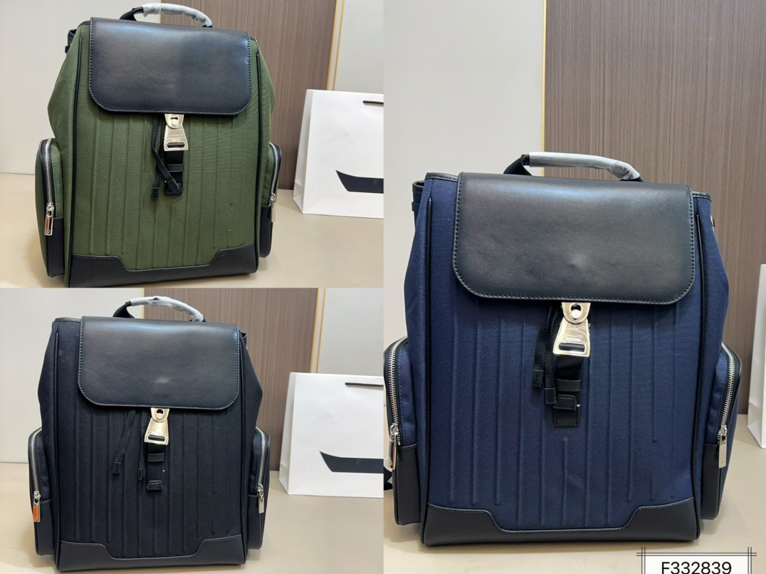 Designer Leisure sports canvas classics flip backpack hiking bag high-end feeling classic and versatile Classic luxury