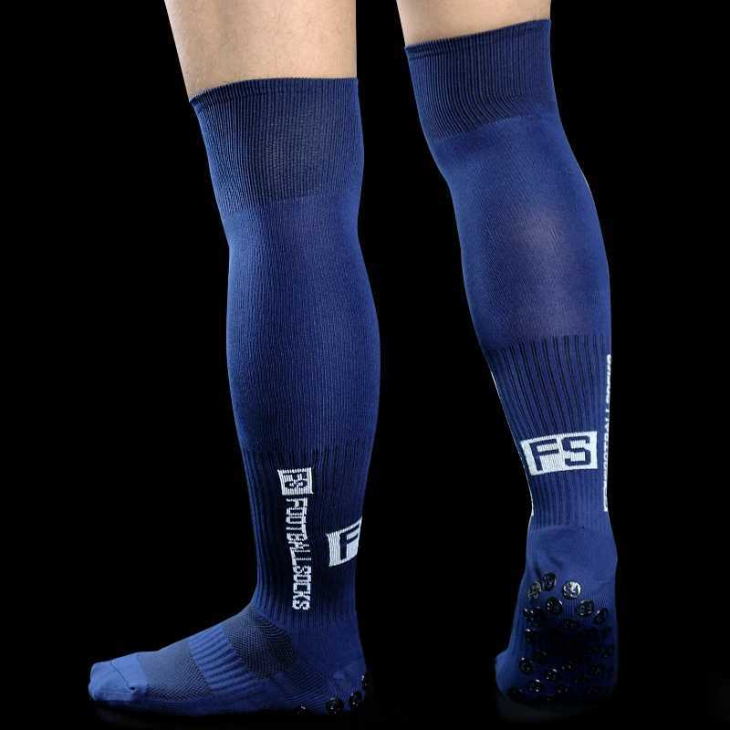 New Long FS Soccer Socks Men Women Sports Round Silicone NonSlip Grip Football SocksW251011