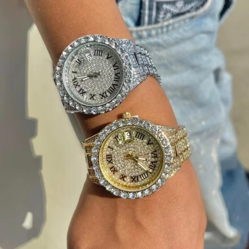 Shiny Diamond Watch for Women Elegant Quartz Steel Bracelet Watches Zircon Crystal Fashion Wristwatch Clock 251010