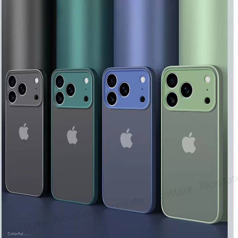 New Armor Bumper Shockproof Phone Case For Apple iPhone iphone17 Pro Max 17Pro 17 Air Silicone Hard Cover Capa