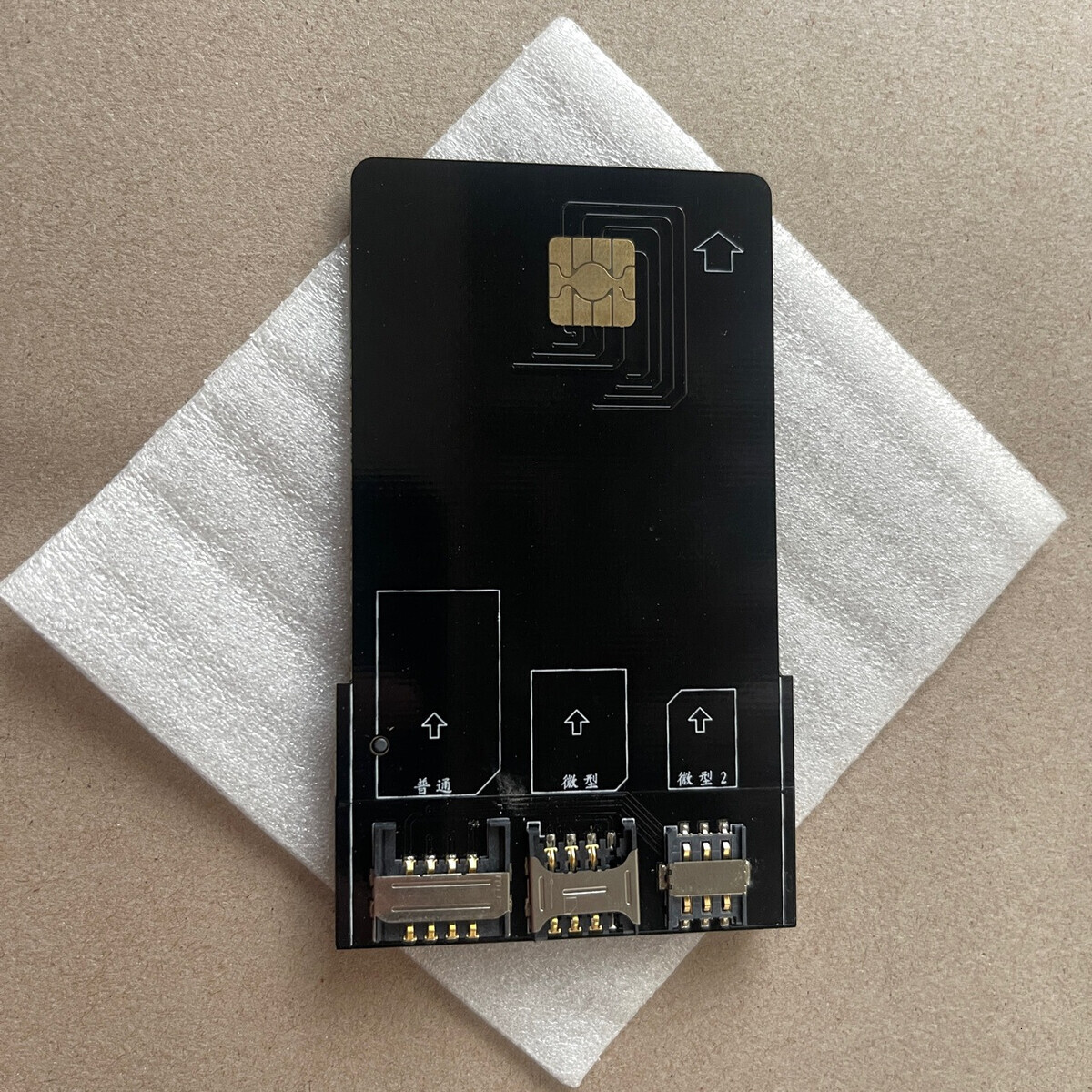 Gold plating process 4G5GsmartcardNONASIM contact smart card adapter card multi frequency compatibility