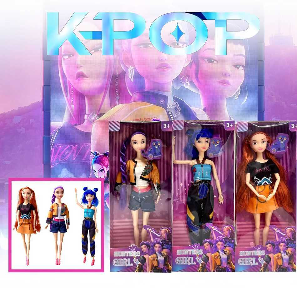 2025 NEW Anime 30CM KPop Demon Hunters Doll Vinyl Toy Rumi Mira zoi Character vinyl mask figurine Birthday Gift Fan Club GiftsJ251011