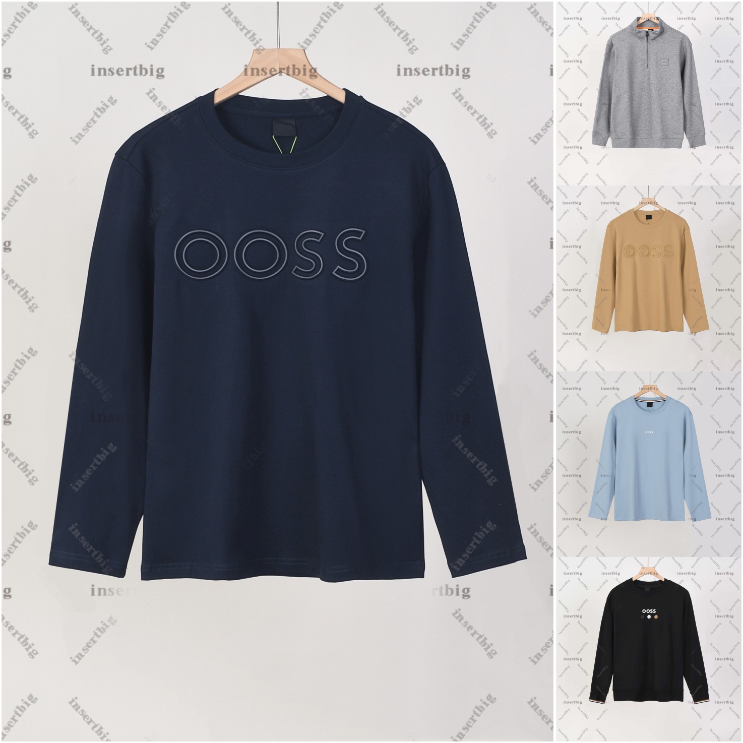 New Mens Hoodie Long Sleeved Designer Hoodie High-quality Pure Cotton Mens shirt Simple Solid Color Long Sleeved Shirt 6688