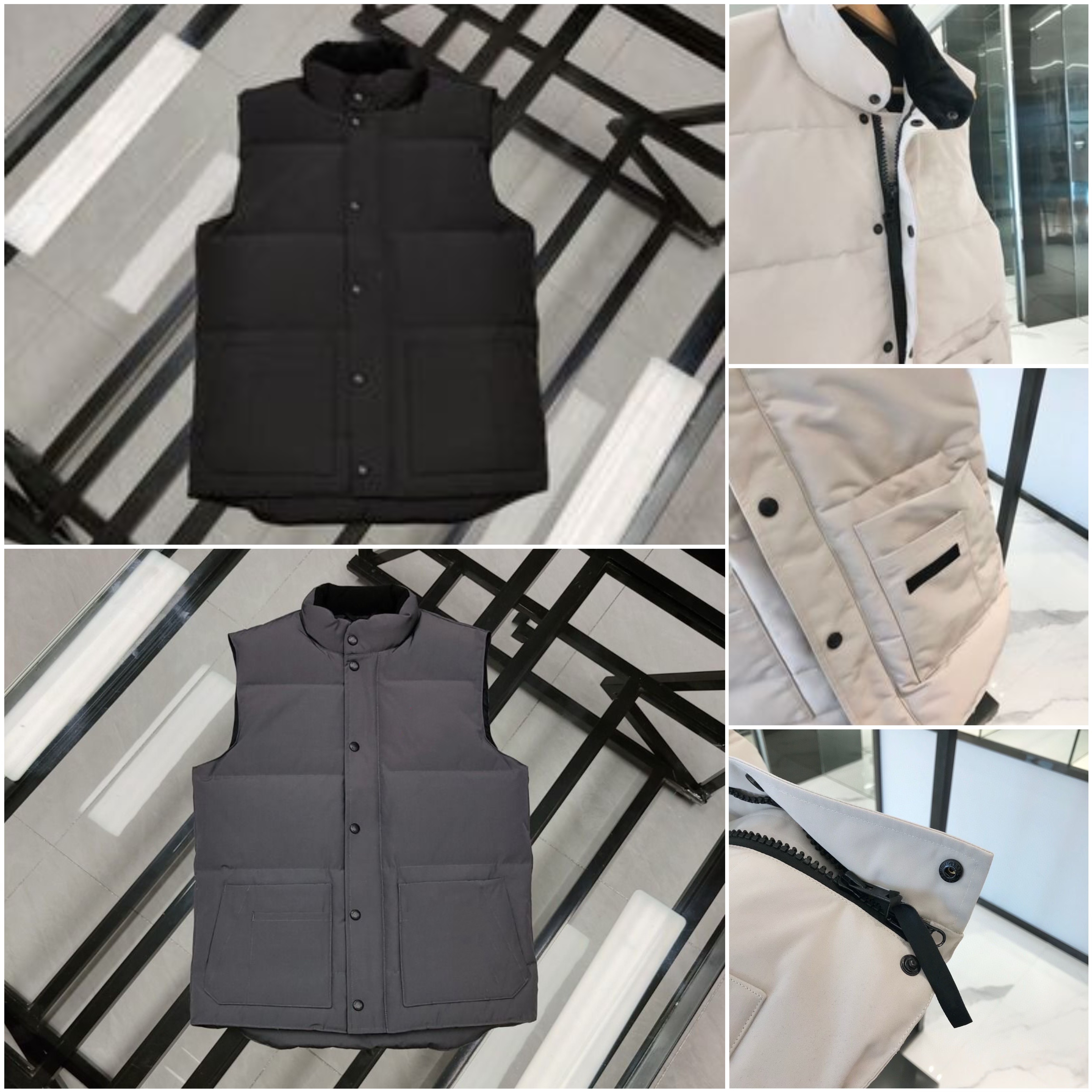 Mens Vests Mens Jackets Desinger Gilet Puffer Jacket Femme Gilet Parka Zipper Button Letter Embroidery Outerwear Mens Coats Puffer vests vest tops winter jacket