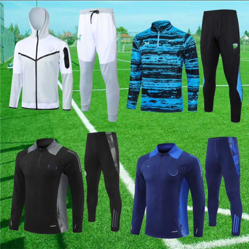 2025 New style Al NaSSr FC tracksuit Ronaldo CR7 Mane Gonzalo Long sleeve football training suit survetement chandal Men kids tracksuits jogging sets Riyadh wins