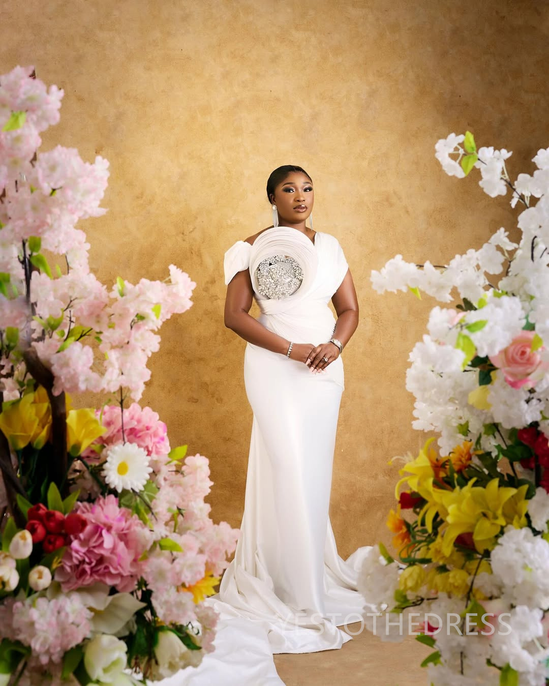 Plus Size Prom Dress 2025 Mermaid Evening Dresses Formal Gowns For Black Women Off Shoulder Beaded Crystals Rhinestones Birthday Dress Reception Gowns