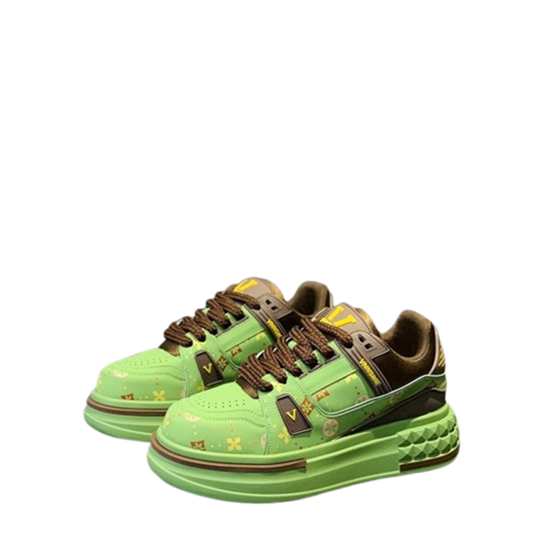 Free shipping Designer Casual Shoes New mens shoes fashionable printed casual board shoes thick sole height increasing versatile comfortable sports sh - view 6