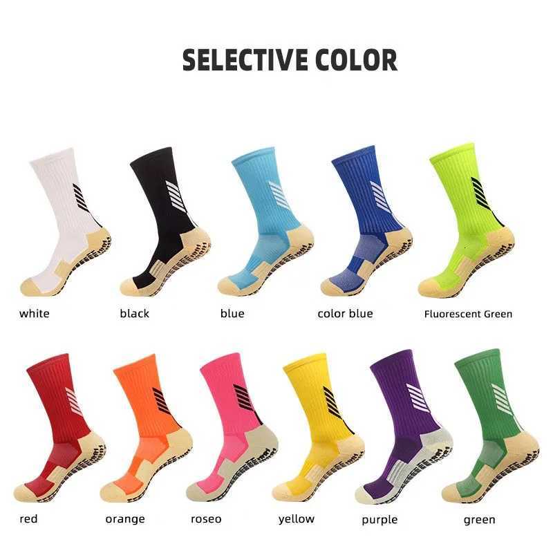 Best Quality Anti Slip Soccer Socks Adults Athletic Grip Sports Sock Non Slip Children Socks Football Basketball Hockey UnisexW251011