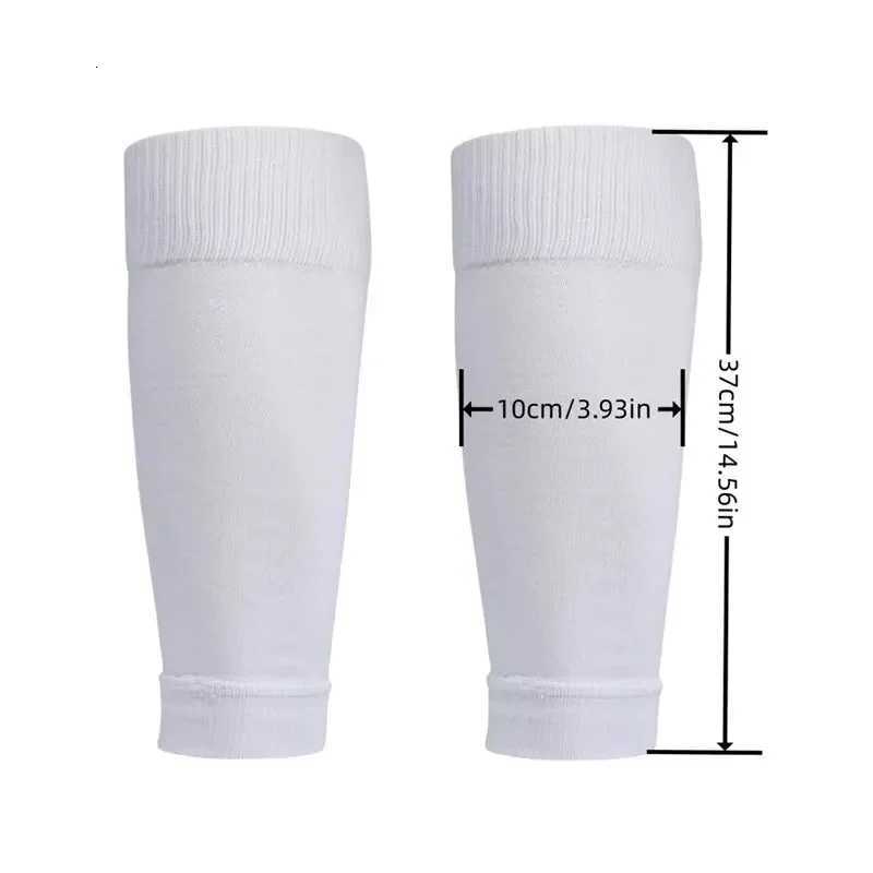 2 Pairs Set Men Grip Soccer Socks and Knee Pads Calf Sleeves Adult Youth Non Slip Leg Shin Guards for Basketball Football SportsW251011