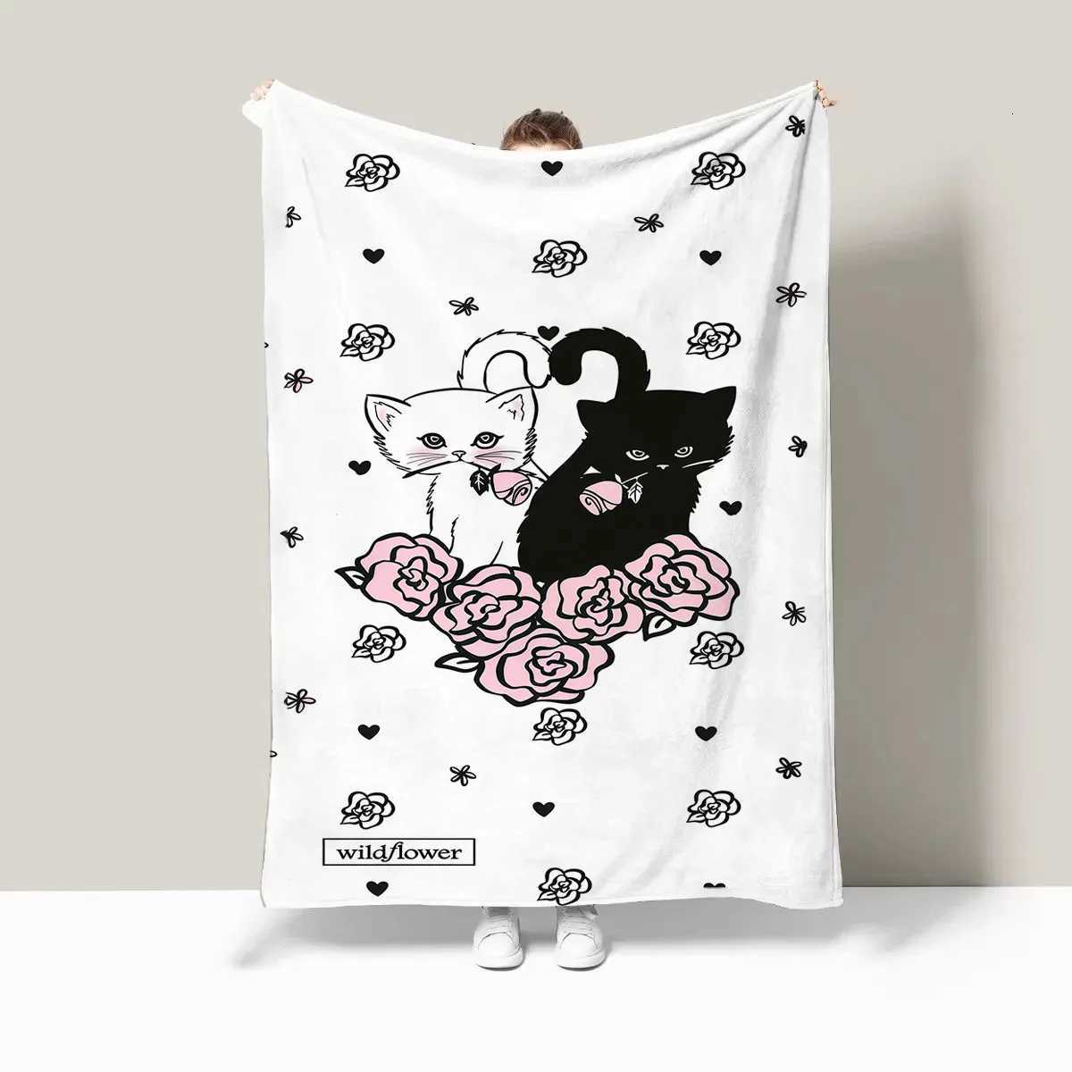 Cartoon animation style digitalprinted polyester Bedroom velvet flannel cover blanket Fleece soft sofa cover blankets for beds C251011