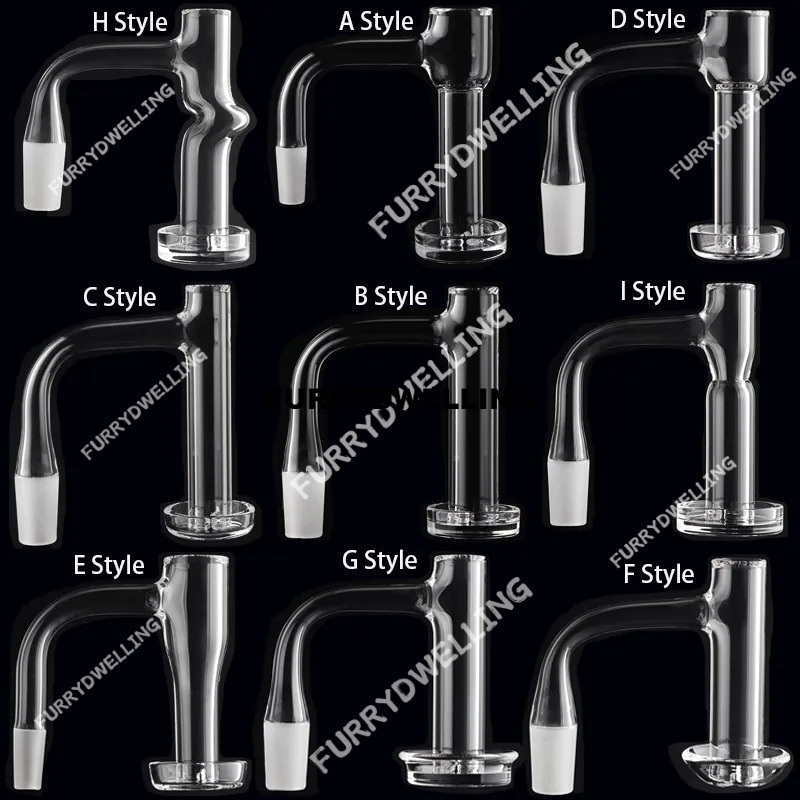 Full Weld Beveled Edge Control Tower Terp Slurpers Quartz Banger With 4Mm Thick Grid Dwe74 Bottom For Dab Rigs Glass Water Pipes