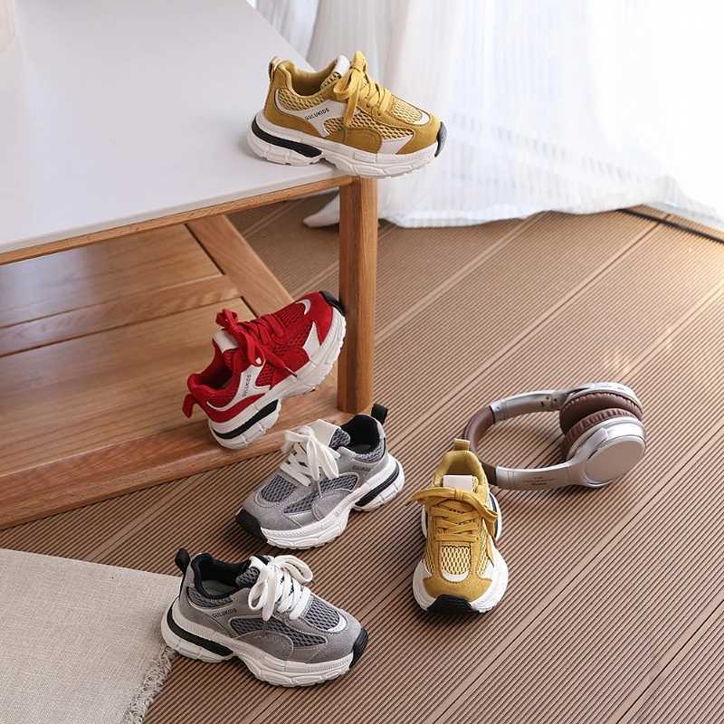 2025 Autumn New Children Casual Shoes for Girls Boys Fashion Korean Sle Soft Bott Antislippery Versatile School Sneakers Y251011 XJ260303