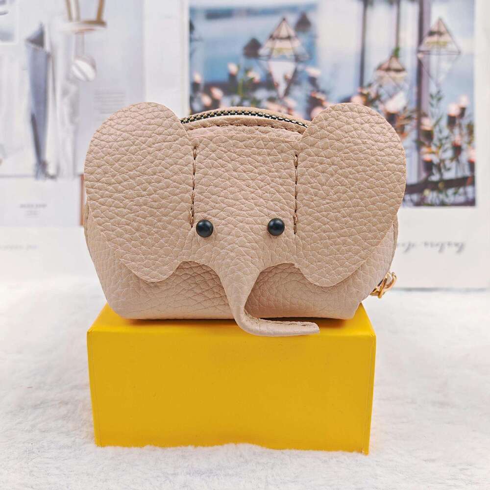 Thailand Little Elephant Hot Selling PU Coin Purse Pendant Keychain Creative Card Holder Lipstick Zipper Bag