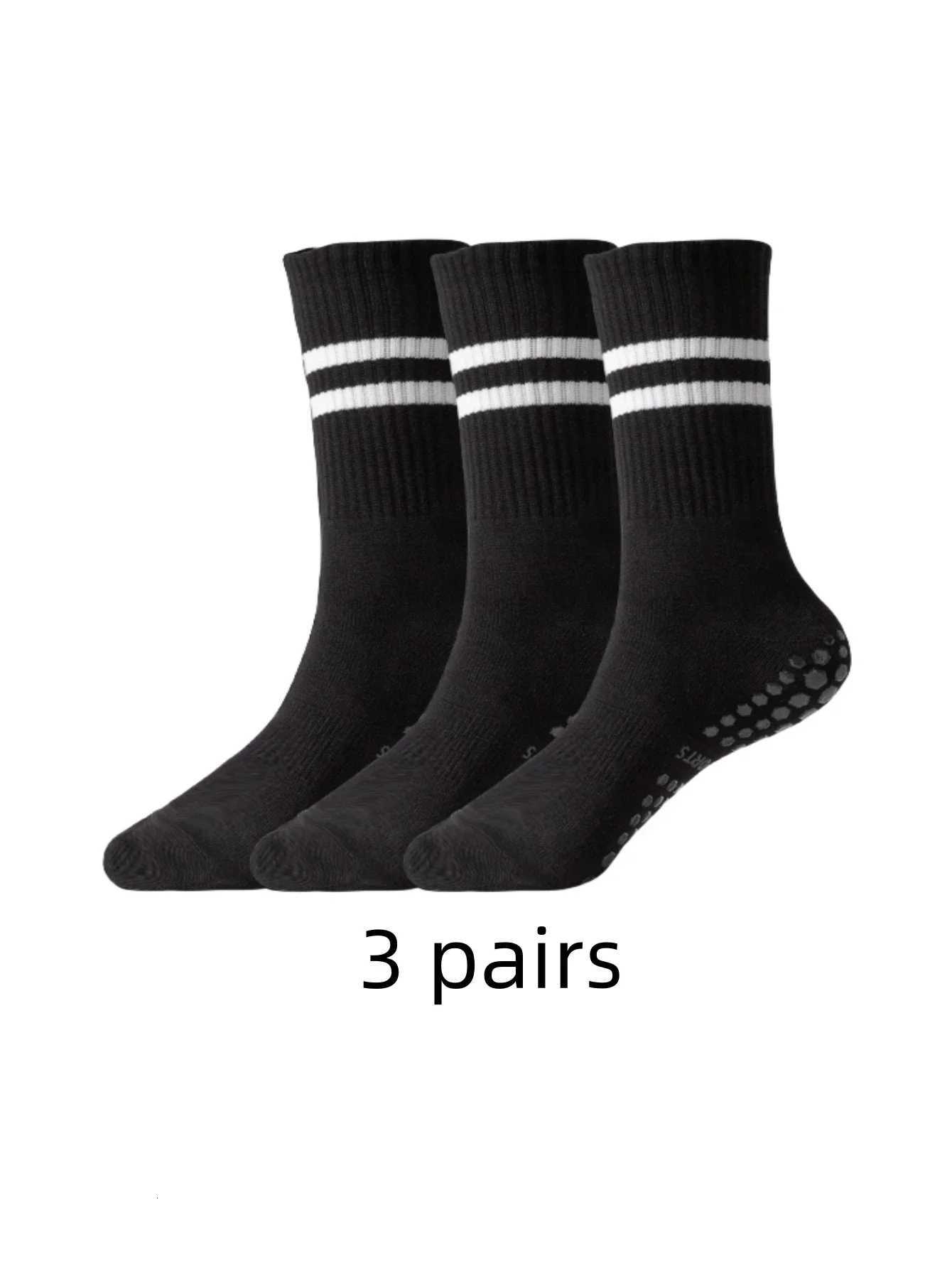 13610 Pair Anti Slip Yoga Socks Female Medium Tube Socks lady Anti Slip Silicone Indoor Fitness Pilates Womens Sports SocksW251011