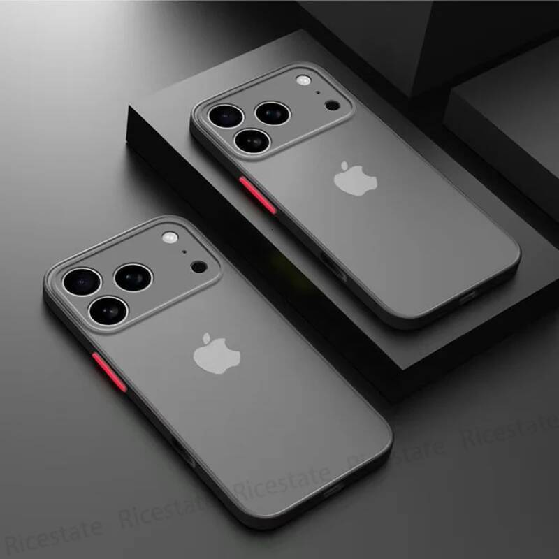 New Armor Bumper Shockproof Phone Case For Apple iPhone iphone17 Pro Max 17Pro 17 Air Silicone Hard Cover Capa