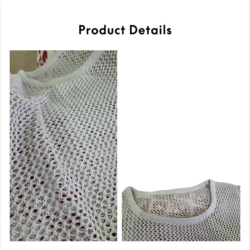 Women's Hollow Out Sleeveless Top Vest Shirt, Casual Daily Wear, Perfect for Outerwear-1709