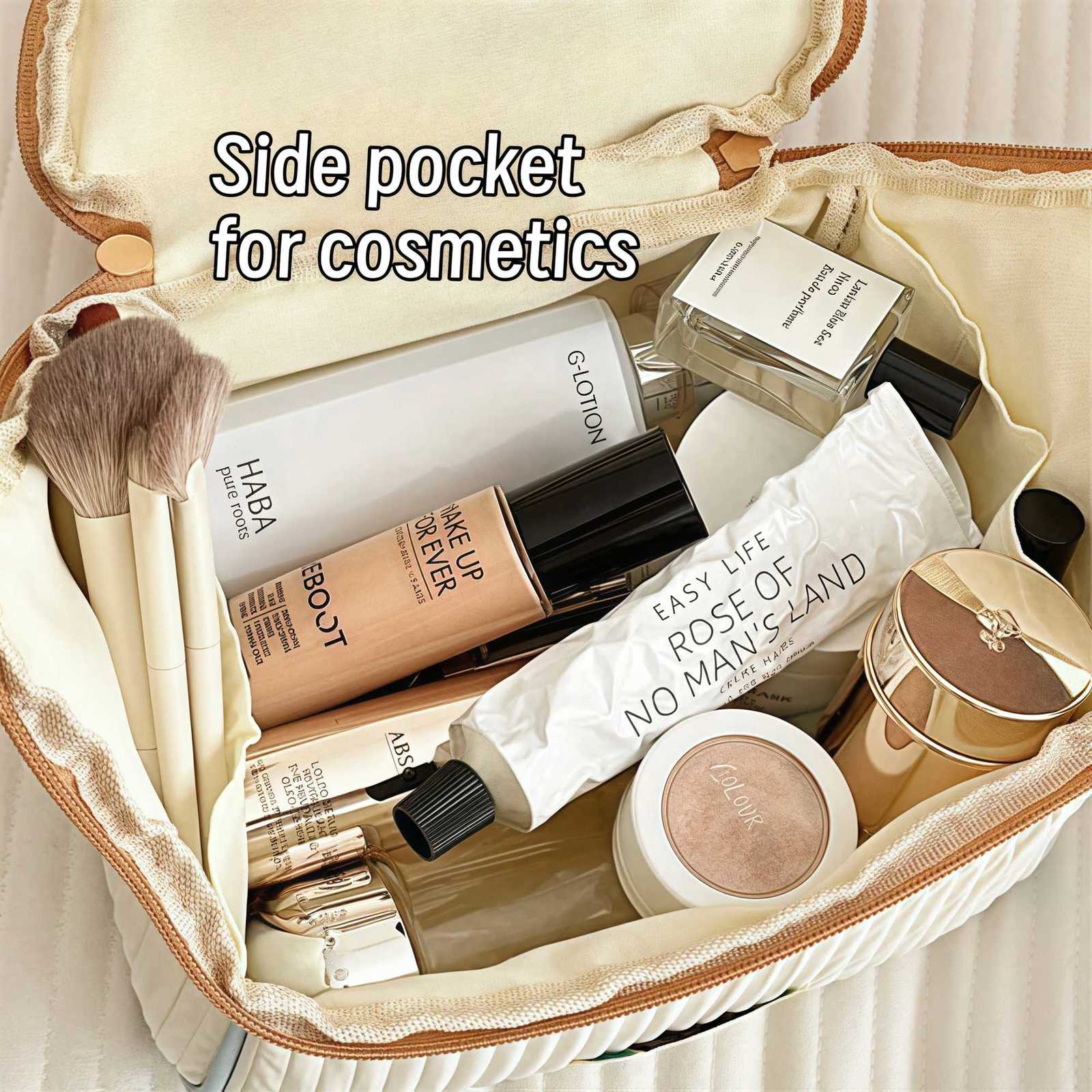 Carto pattern cute hut handbag girls large capacity cosmetic organizer portable handheld travel toiletry bag D251011