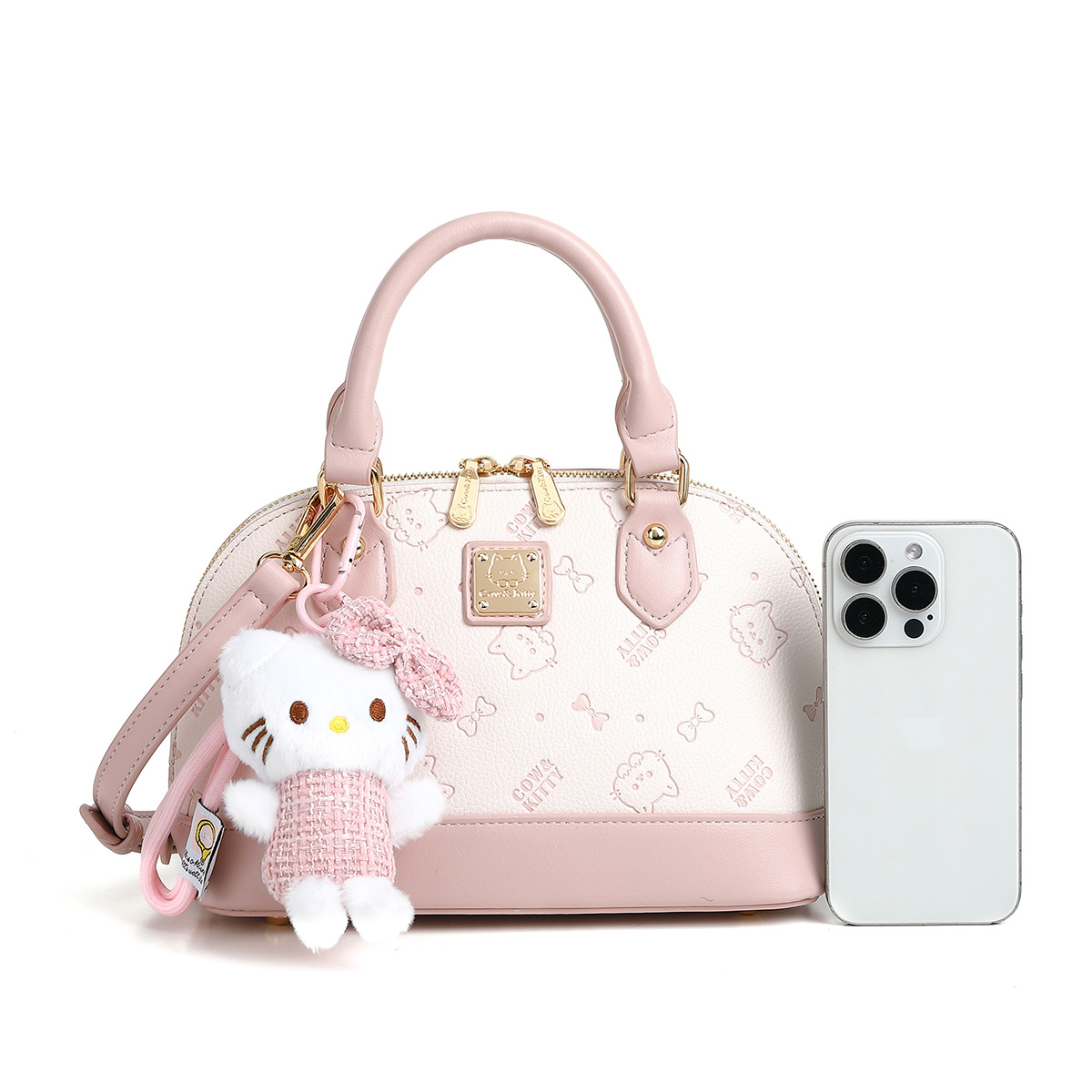 Cow & Kitty designer bag hot free shipping 2025 New Printed Shell Bag Versatile Trendy Cute Handbag for woman