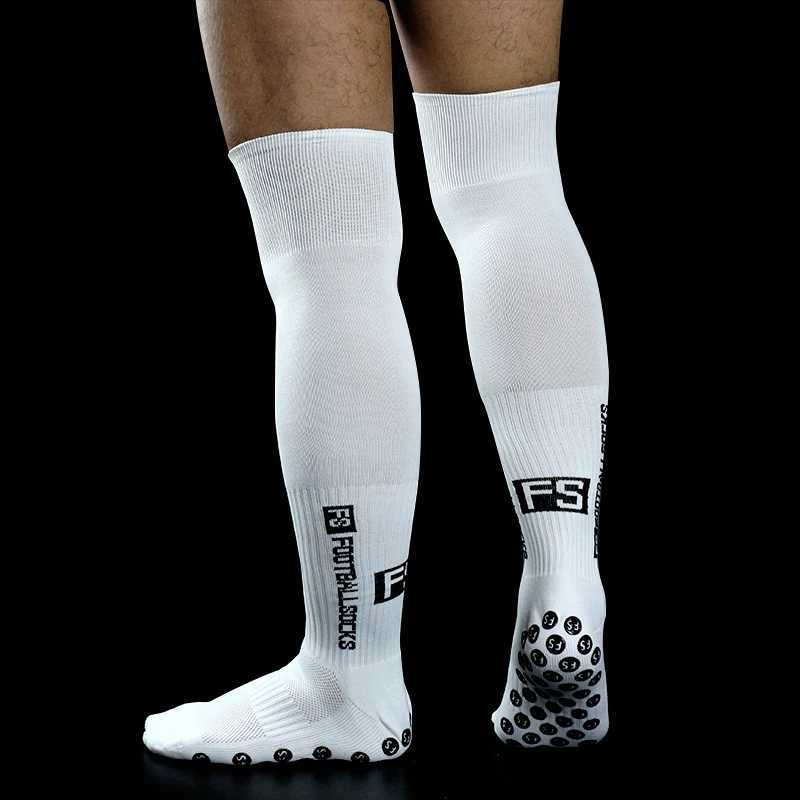 New Long FS Soccer Socks Men Women Sports Round Silicone NonSlip Grip Football SocksW251011
