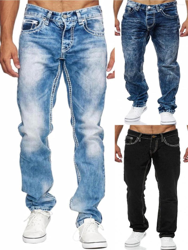 Men's Jeans European And American Straight-Leg Drop