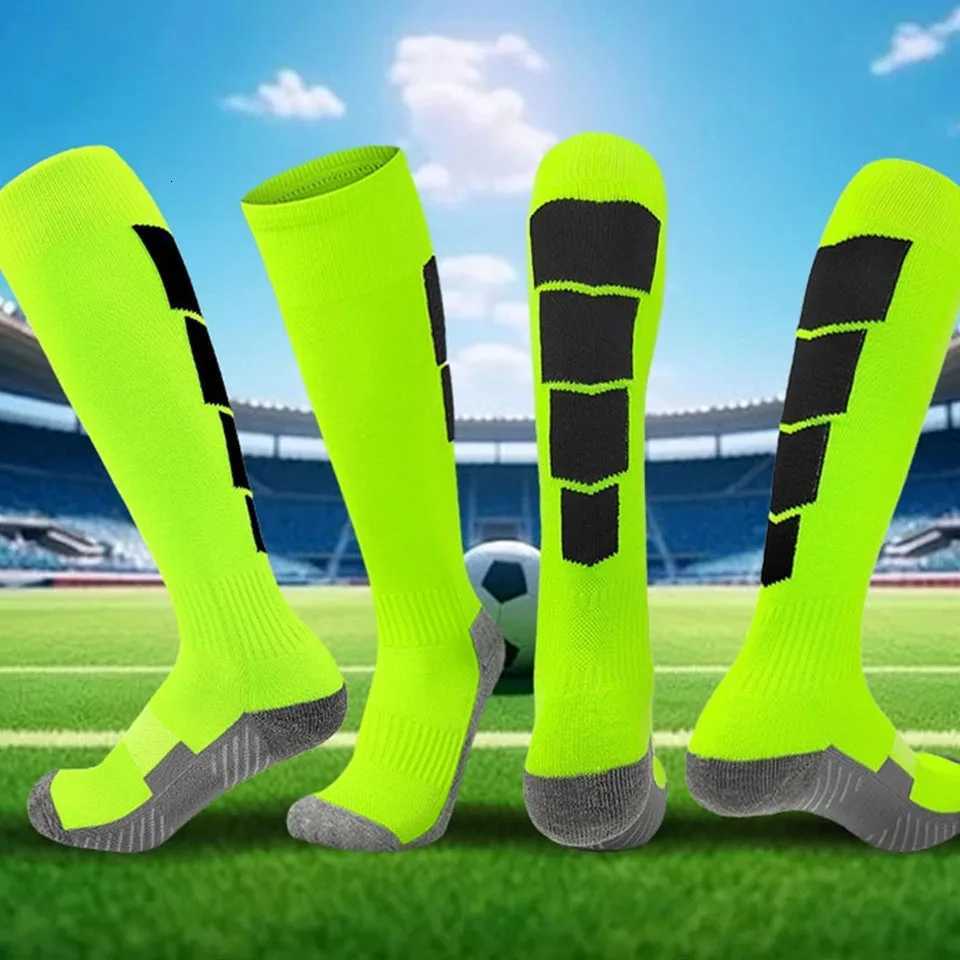 Loogdeel 1 Pair Soccer Socks Sport Knee High Socks Calf Compression Athletic Socks for Kids Adults RunningTraining FootballW251011