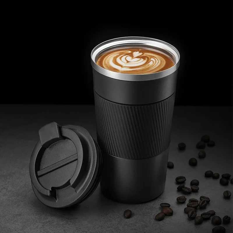 Reusable Cups Coffee with Leakproof Lid Thermal Mug Insulated Stainless Steel Travel Cup C251011 W260226