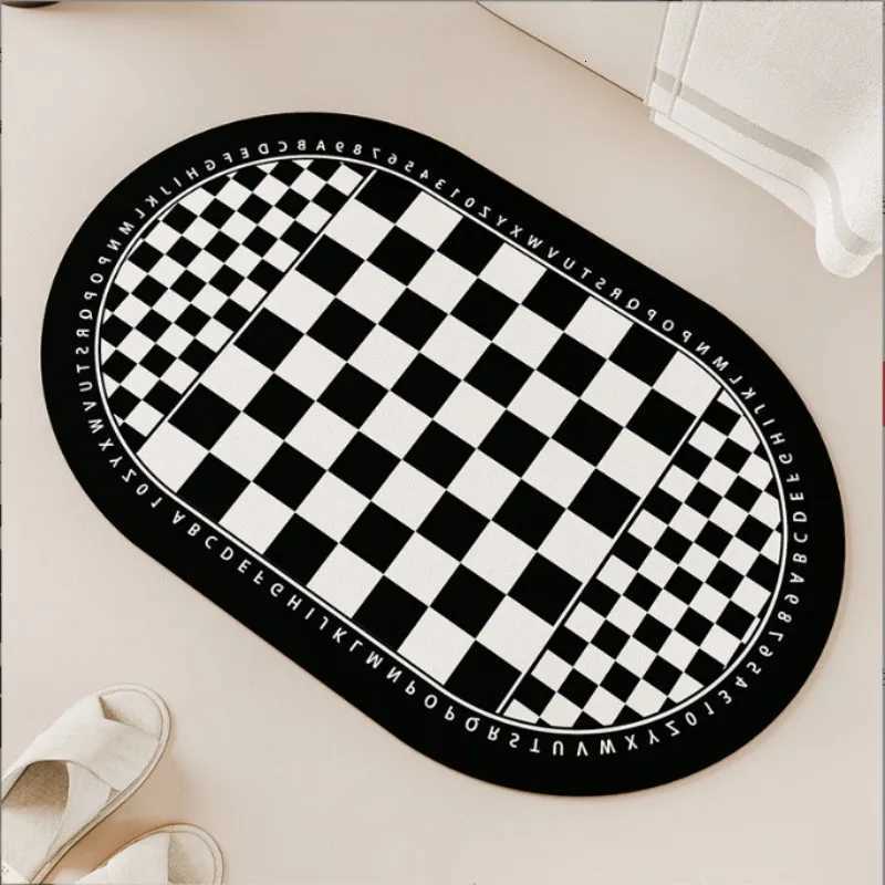 VIKAMA French Printed Carpet Bathro Absorbent Diat d Floor Mat Door Mat Antislip Foot Mat He Decoration H251011