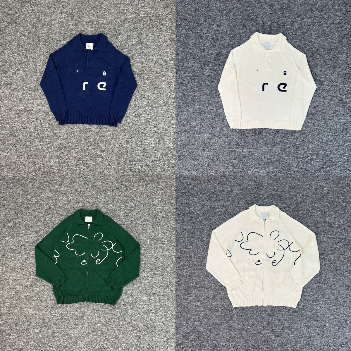 Men's Sweaters Designer High Quality Letter Jacquard Knitted Sweater Unisex Arte Sweater Loose Casual Lapel Long Sleeved Pullover Top