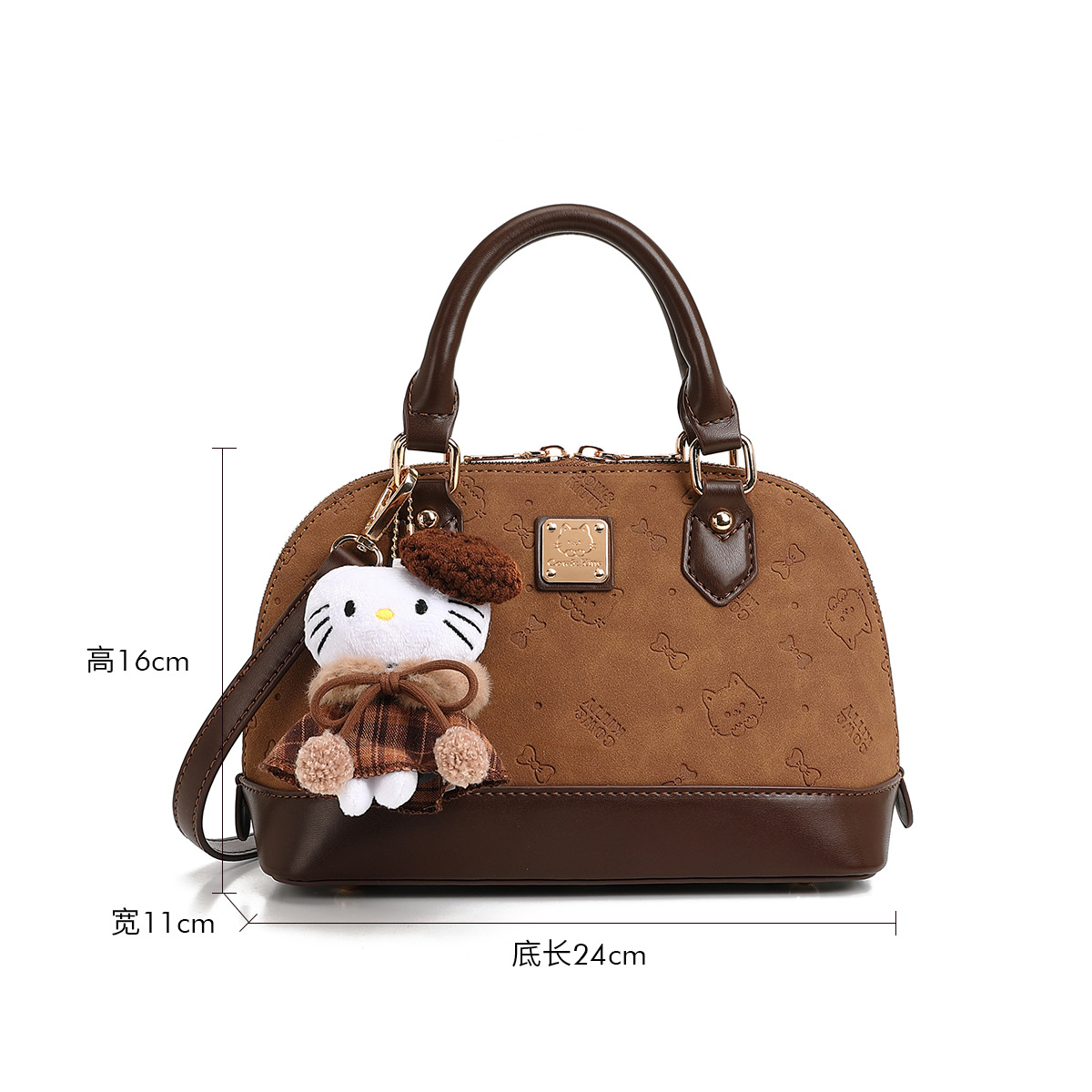 Cow & Kitty designer bag hot free shipping 2025 New Printed Shell Bag Versatile Trendy Cute Handbag for woman