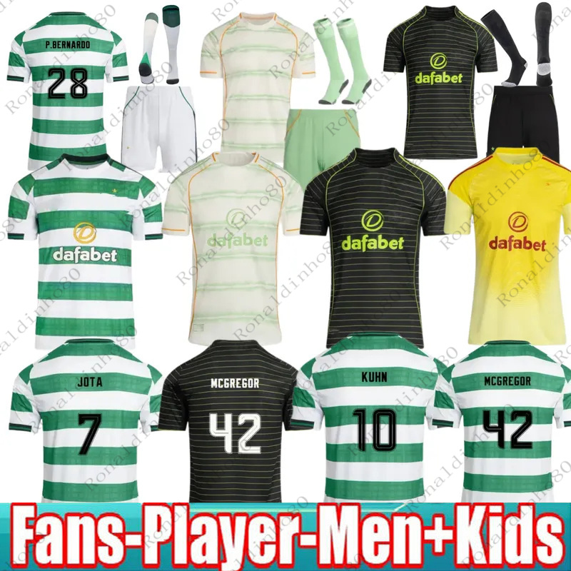 celticfc jersey 26 27 soccer jerseys celts jersey 2026 home green away yellow football shirts men kids sets kit 25 26