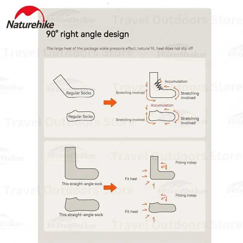 Naturehike Quickdrying Socks Outdoor Hiking Camping Socks Cycling Climb Socks Moisturewicking Sports Breathable COOLMAX SockW251011