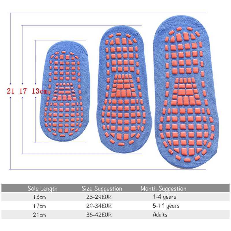 Kids Adults AntiSlip Socks ParentChild Trampoline Sock Cotton Socks Elasticity Sports Boys Girls Outside Children SocksW251011