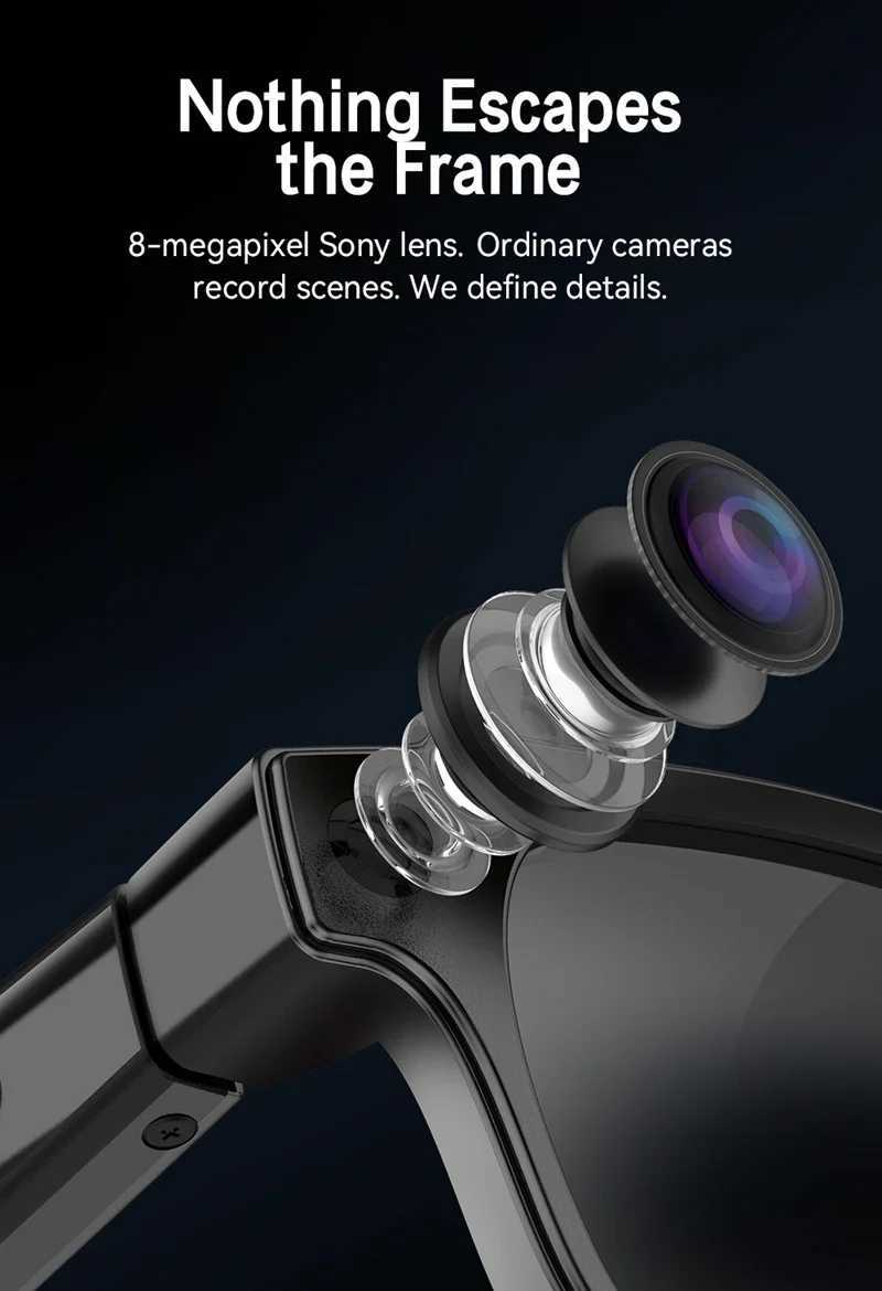 NEW 6K HD AI Smart Glasses Multifunction Camera Bluetooth Call Voice Assistant Music Player Translate Photochromic Glasses X251011