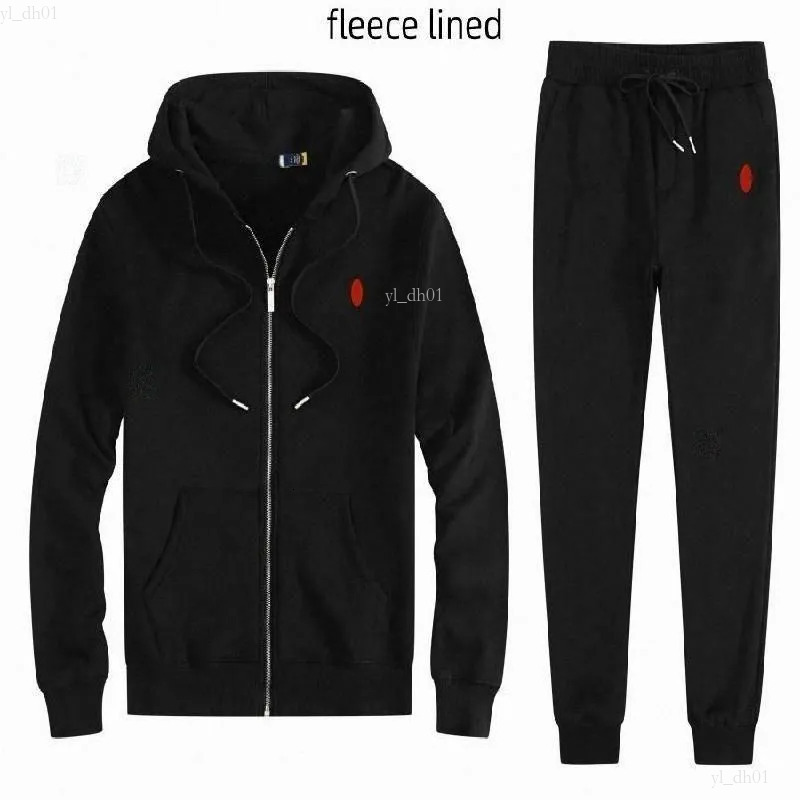 Men Polo Ralphauren Tracksuit Set Zip Up Hoodie Men Polo Hoody Designer Pullover Cotton Horse Long Sleeve Polo Hoodie Woman Sweater Grey Hoodie Joggers Sweatsuit 2e1