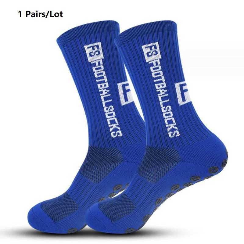 1 Pairs Antislip Football Socks Men Women Nonslip Soccer Basketball Tennis Sport Socks Grip Cycling Riding Socks 3846W251011