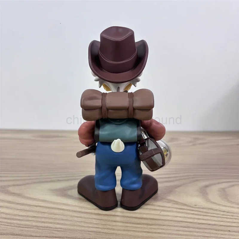 Disney Donald Duck Scrooge Mcduck Cowboy Mcduck Figure 15cm Explorer Anime Desktop Decoration Peripheral Model Toy Children Gift H251011