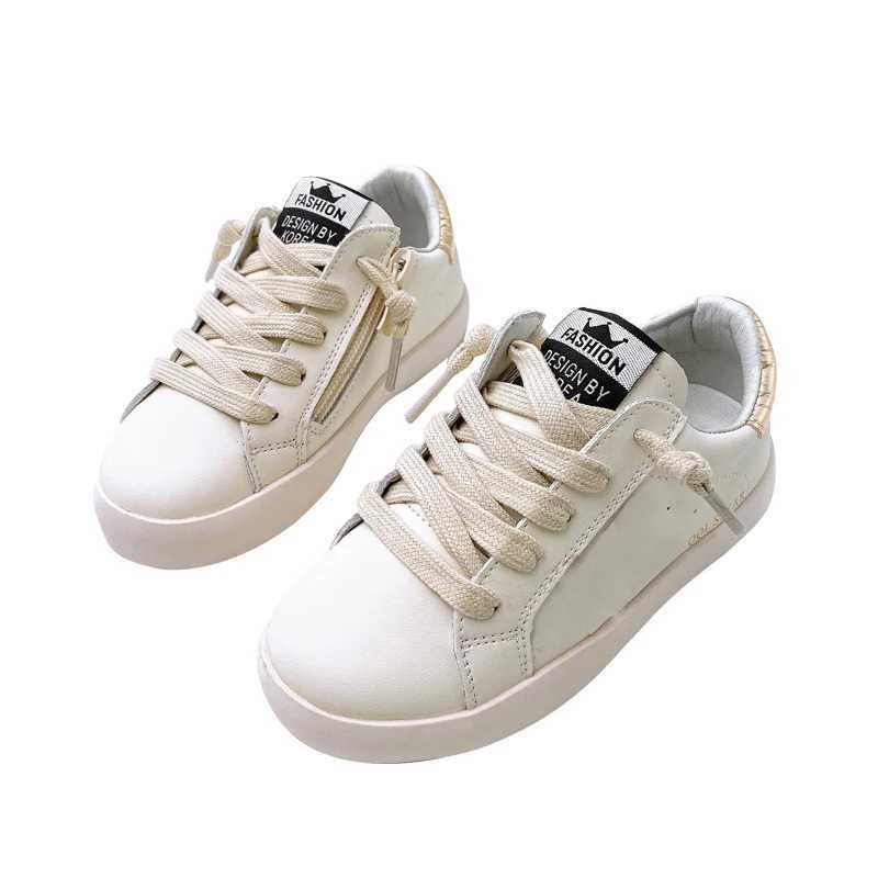 Classical Sle Real Leather Sport for Children Toddler Golden Kids Casual School CCDB Star Girls Shoes Sneaker C260130