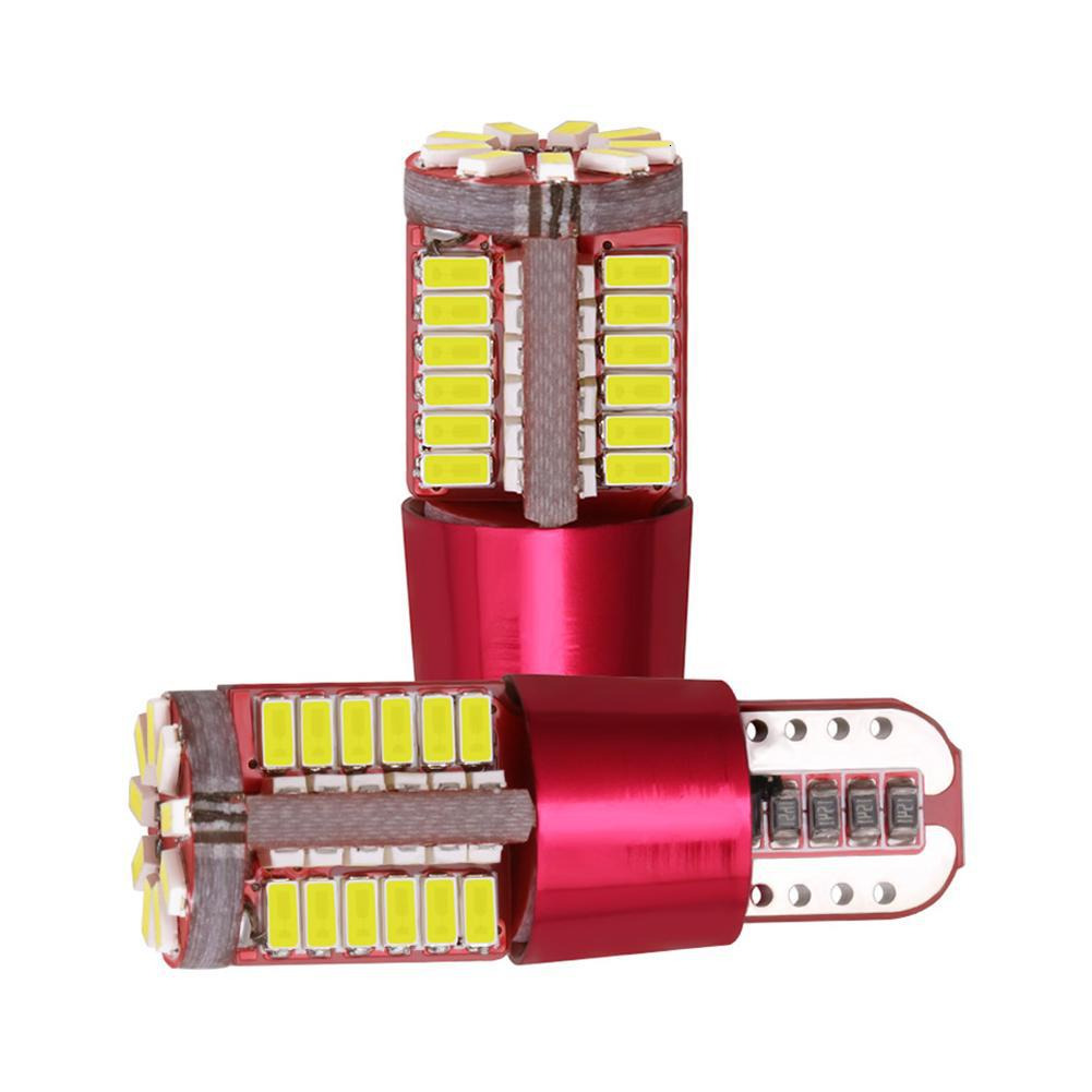 a pair Headlight outline t10 daytime running light driving constant current 3014 57SMD decoding infinite LED car width indicator light