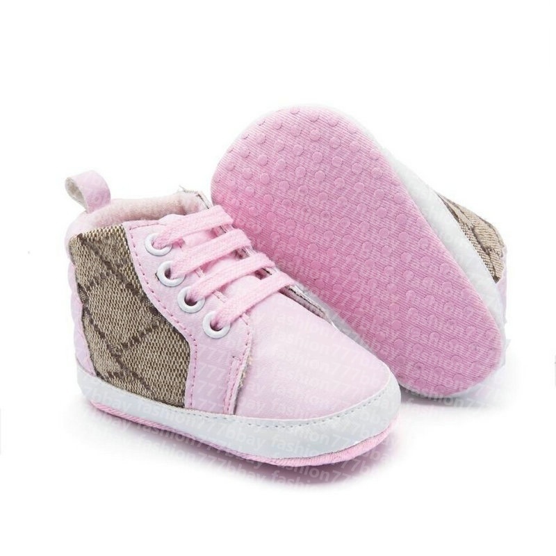 0-1age kids designers First Walkers Newborn Baby Boys Girls Toddler shoes Crib Soft Bottom Lace Up Sneakers G9807