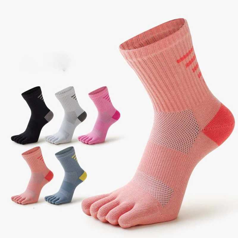 Fivefinger Women Autumn Elastic Sports Split Toe Socks Sweat Absorbent Breathable Soft Cotton Socks Women Fitness Sweat SocksW251011