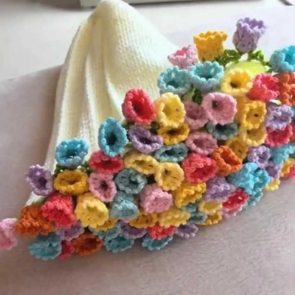 Rose Bouquet Blanket Material Rose Bouquet Handmade Blanket Material Cube Flower Blanket Finished Diy Handmade Material Craft C251011